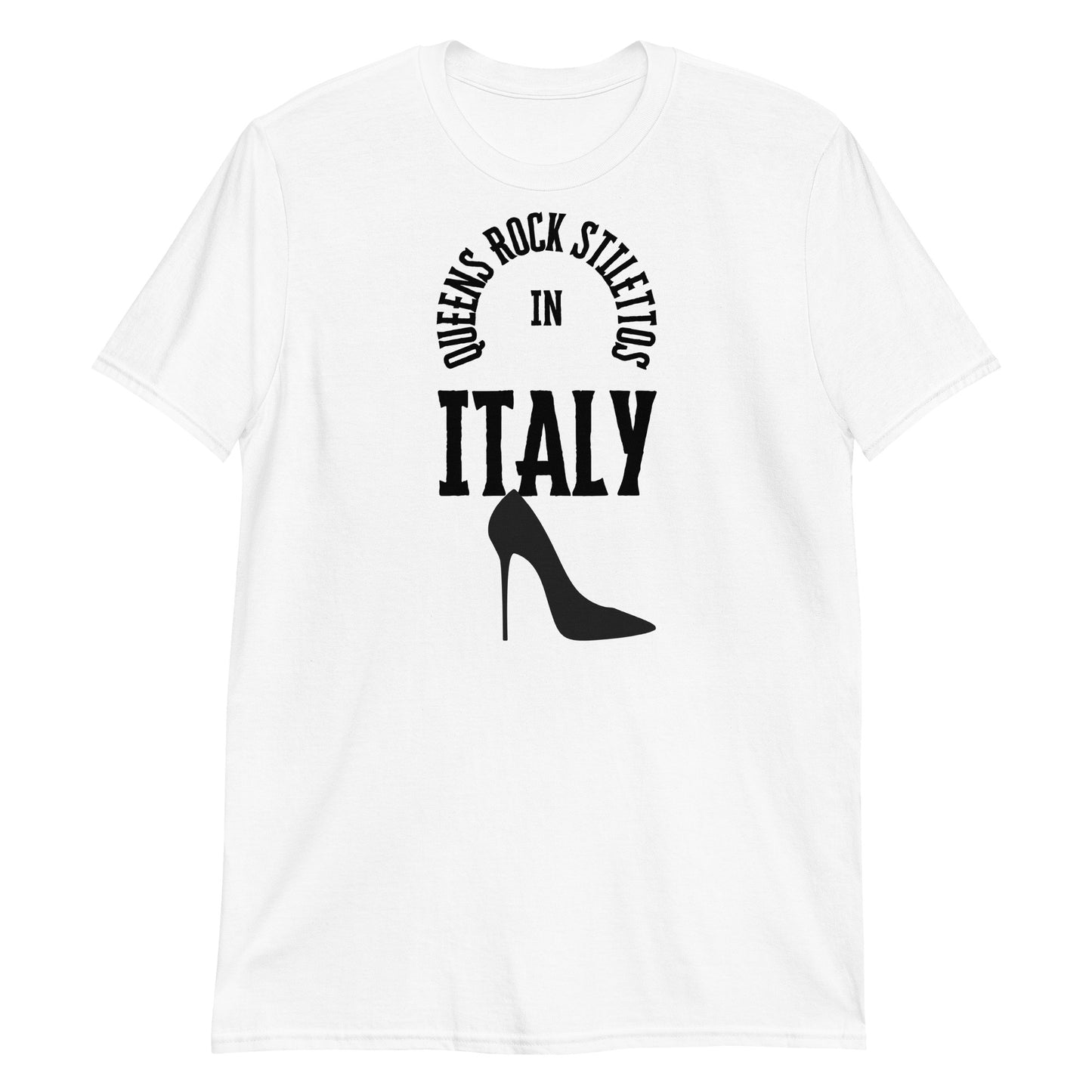 QRS in Italy in Black Short-Sleeve Unisex T-Shirt