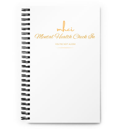 MHCI Mental Health Check In Spiral notebook