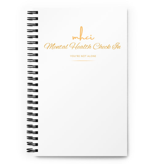 MHCI Mental Health Check In Spiral notebook