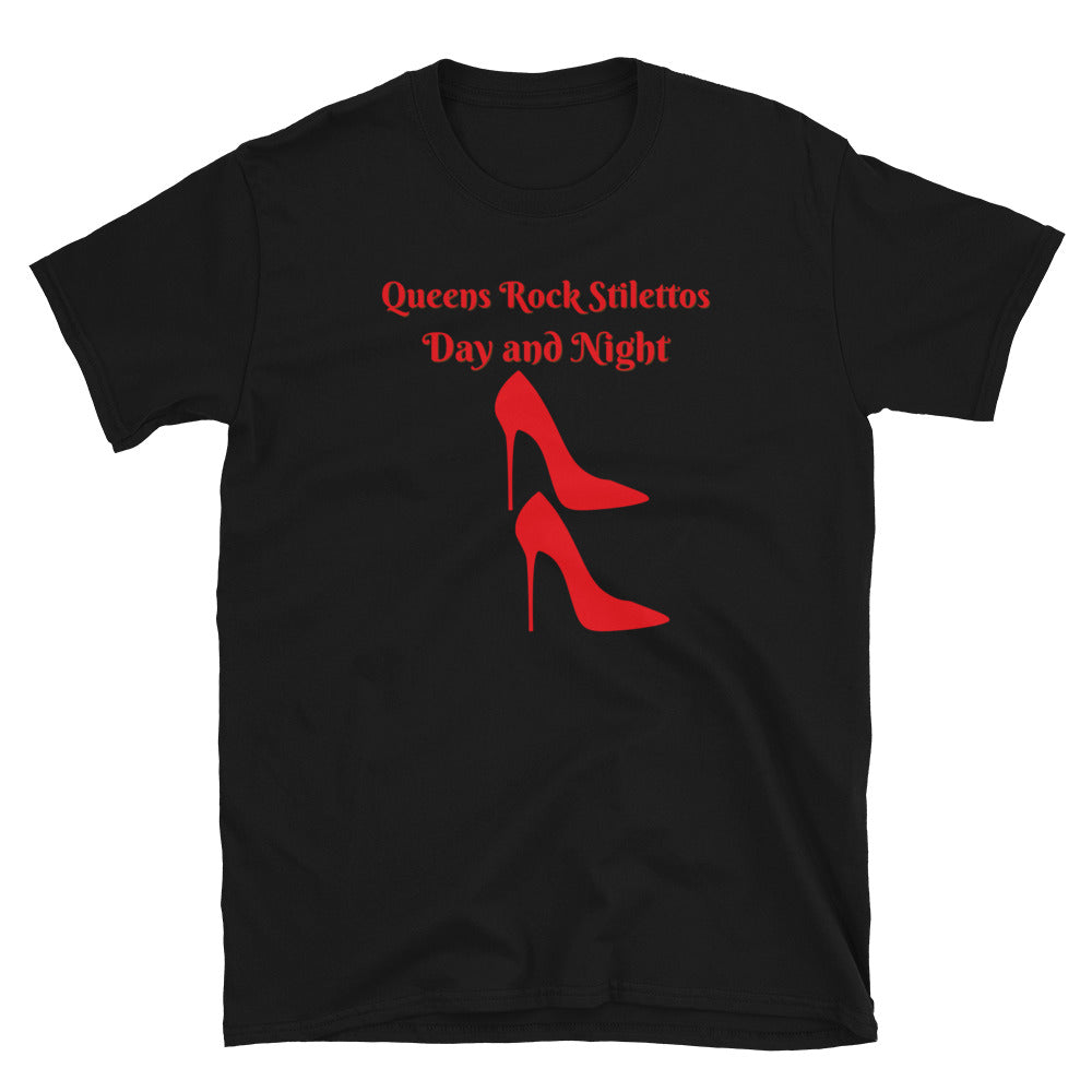 Stilettos Day and Night Short-Sleeve Unisex T-Shirt