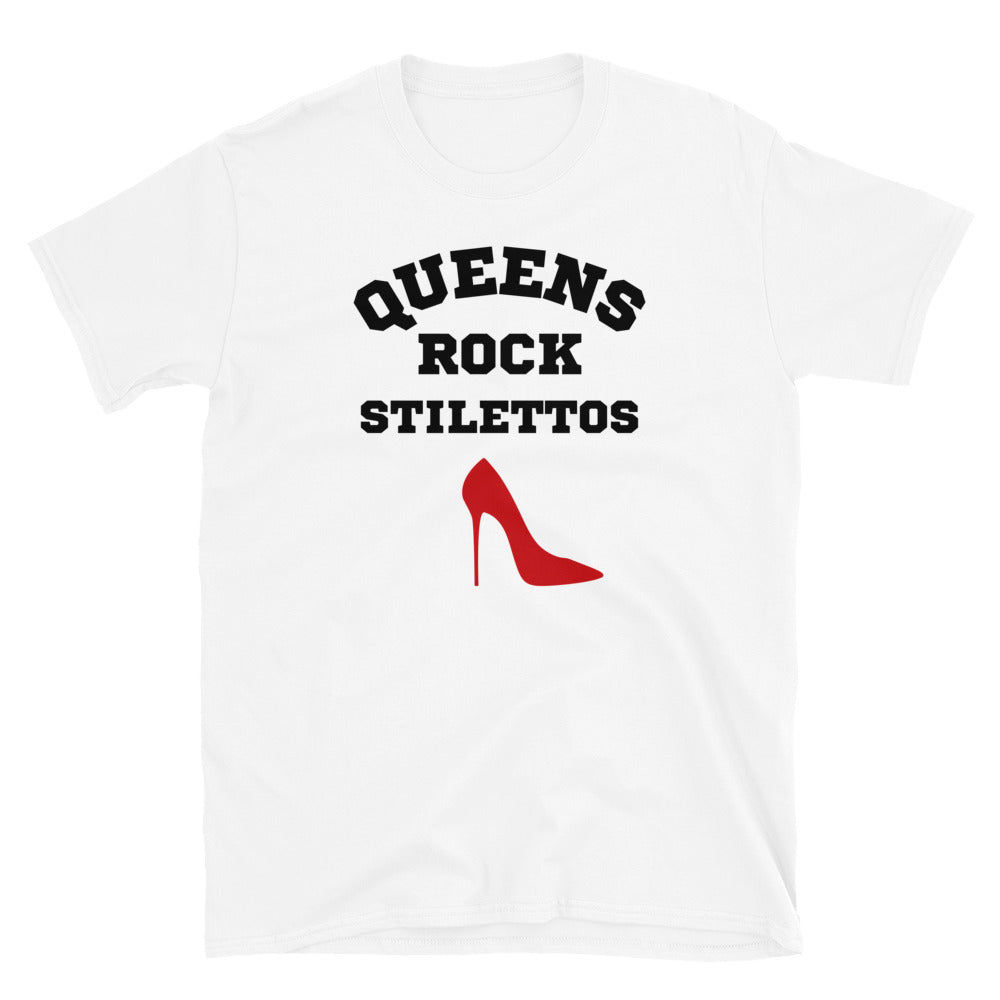 Rockin' Red Stiletto Short-Sleeve Unisex T-Shirt