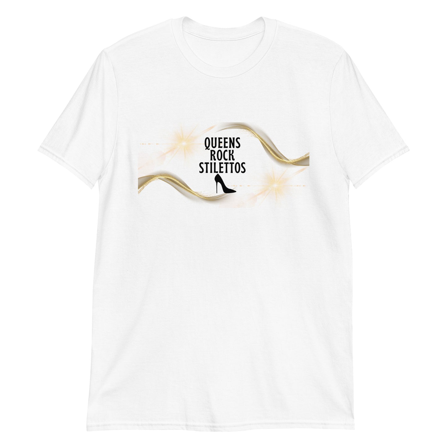 Swirl Queens Rock Stilettos Short-Sleeve Unisex T-Shirt