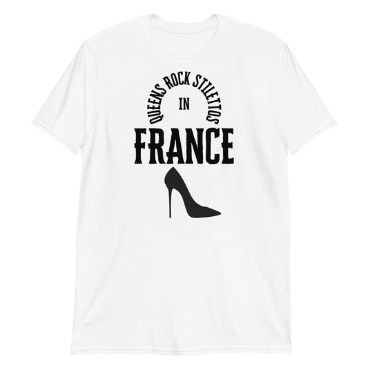 QRS In France in Black Short-Sleeve Unisex T-Shirt