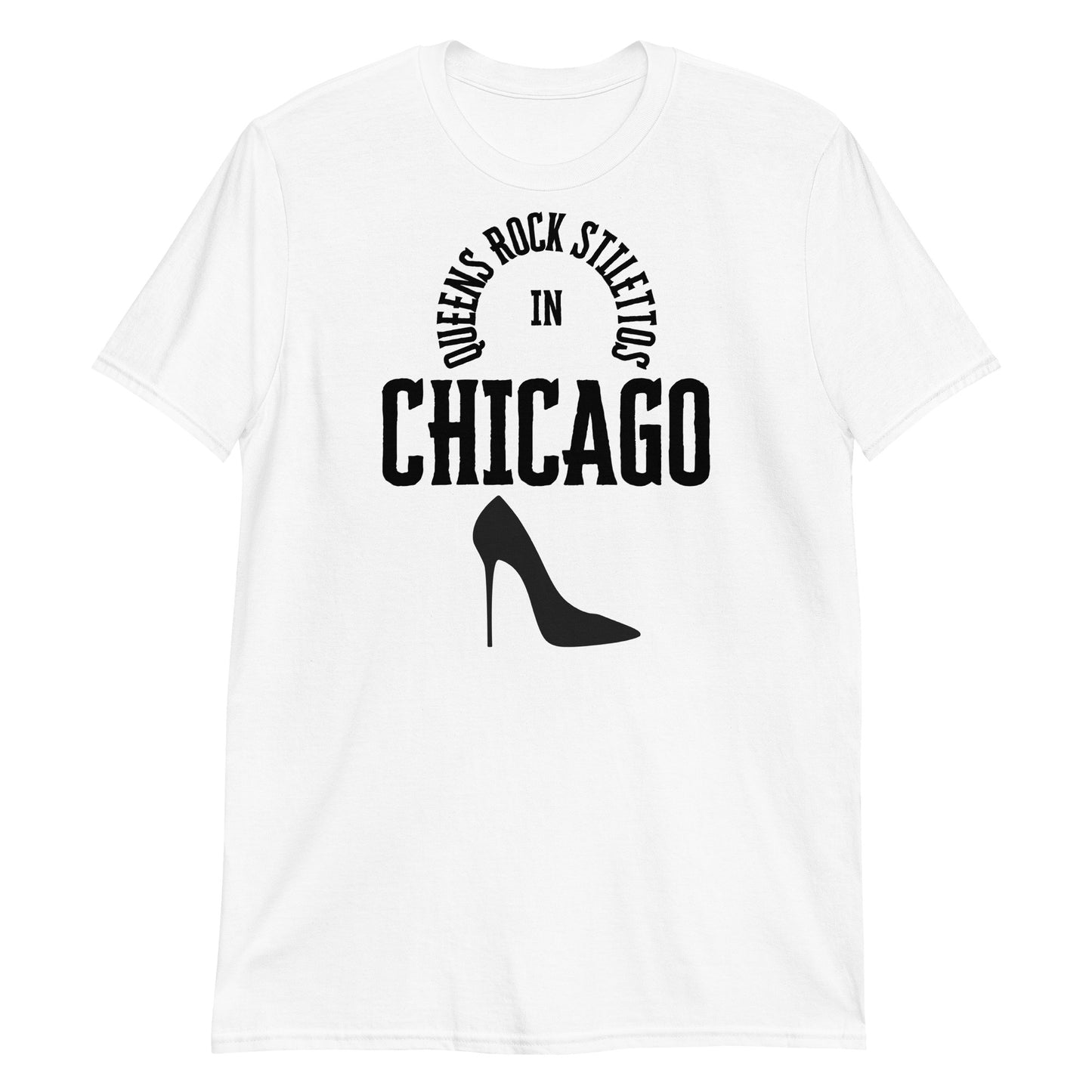 QRS in Chicago in Black Short-Sleeve Unisex T-Shirt