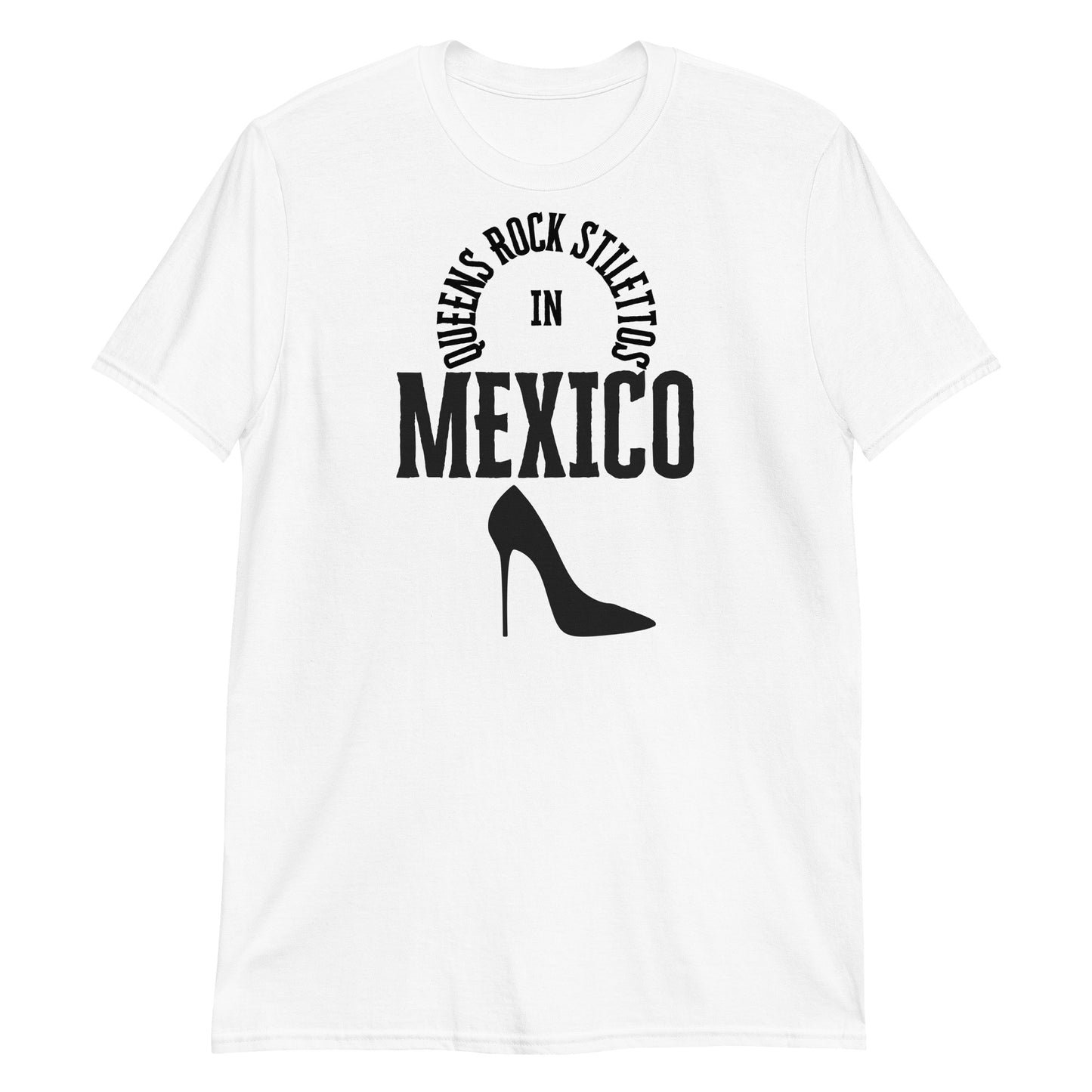 QRS in Mexico in Black Short-Sleeve Unisex T-Shirt