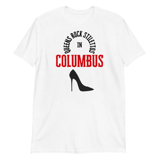 QRS in Columbus in Red Short-Sleeve Unisex T-Shirt