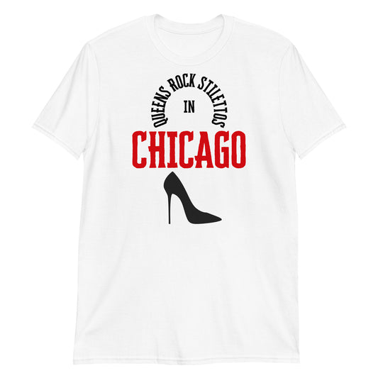 QRS in Chicago in Red Short-Sleeve Unisex T-Shirt