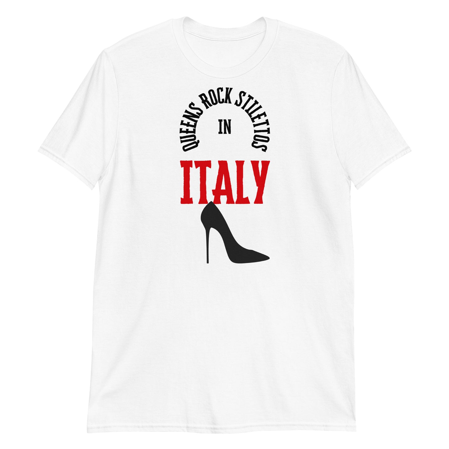 QRS in Italy in Red Short-Sleeve Unisex T-Shirt