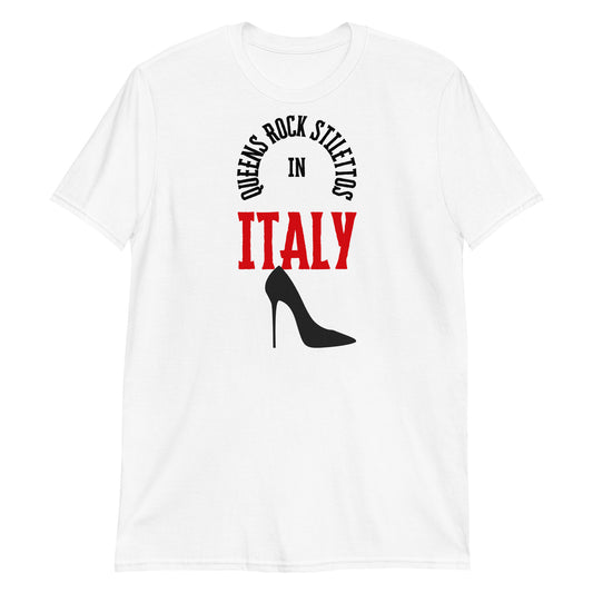 QRS in Italy in Red Short-Sleeve Unisex T-Shirt