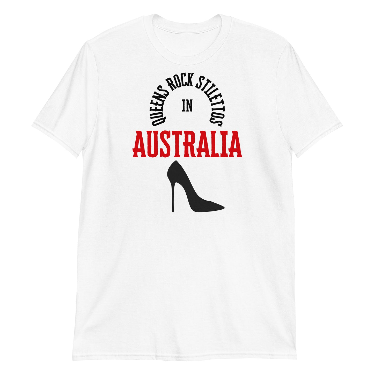 QRS in Australia in Red Short-Sleeve Unisex T-Shirt