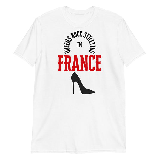 QRs in France in Red Short-Sleeve Unisex T-Shirt