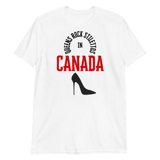 QRS in Canada in Red Short-Sleeve Unisex T-Shirt